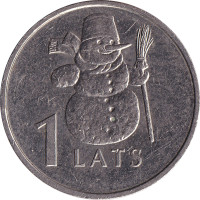 1 lats - Lettonie