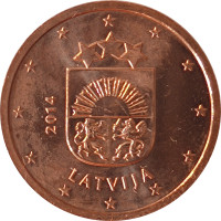 2 eurocents - Latvia