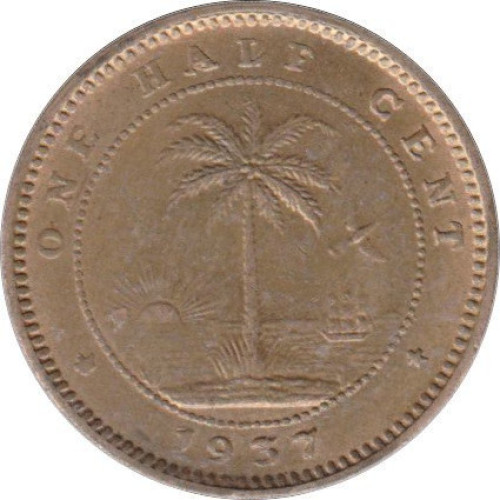 1/2 cent - Liberia