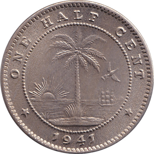 1/2 cent - Libéria