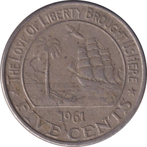 5 cents - Liberia