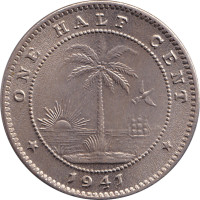 1/2 cent - Libéria