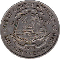 50 cents - Liberia