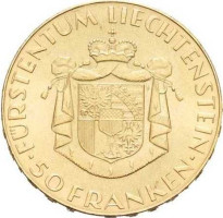 50 francs - Liechstenstein