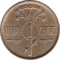 1 centas - Lithuania