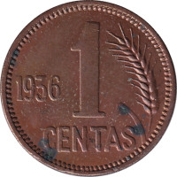 1 centas - Lithuania