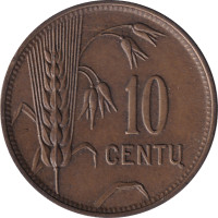 10 centu - Lituanie