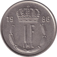 1 franc - Luxembourg