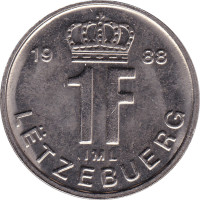 1 franc - Luxembourg