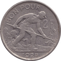 2 francs - Luxembourg