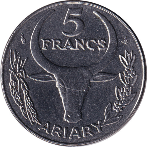 5 francs - Madagascar