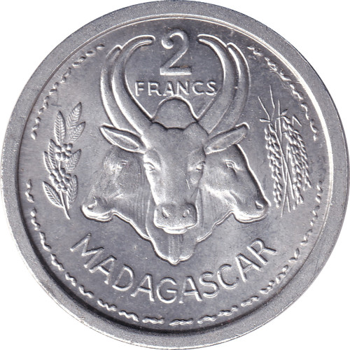 2 francs - Madagascar