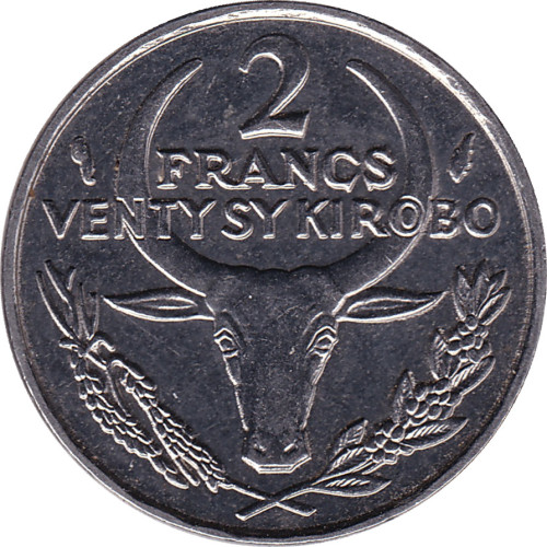 2 francs - Madagascar