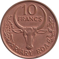 10 francs - Madagascar