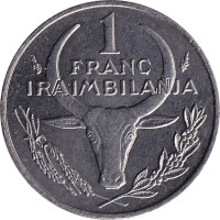 1 franc - Madagascar