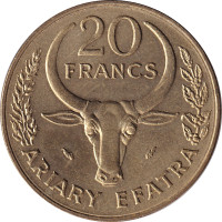 20 francs - Madagascar