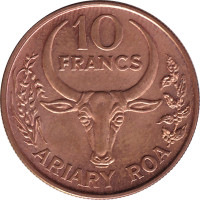 10 francs - Madagascar