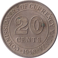 20 cents - Malaisie