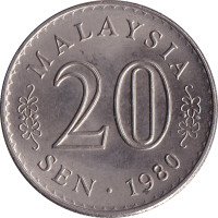 20 sen - Malaisie