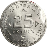 25 francs - Mali