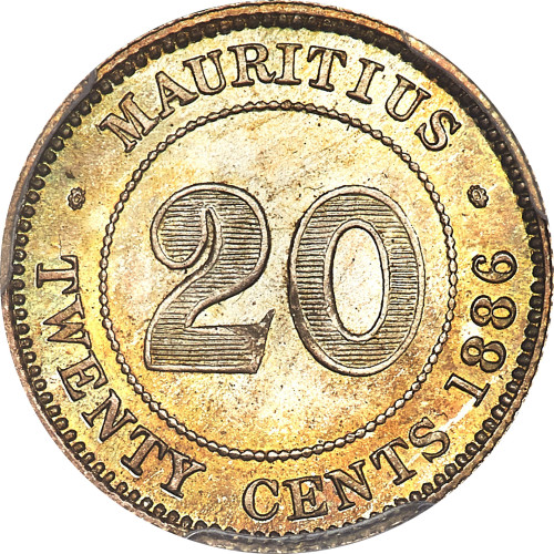 20 cents - Mauritius