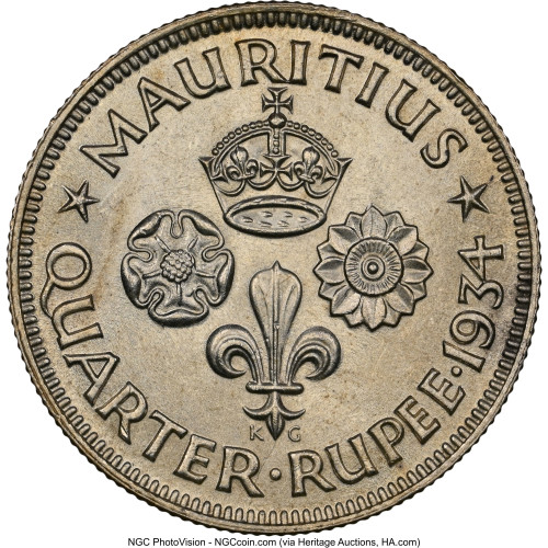 1/4 rupee - Maurice