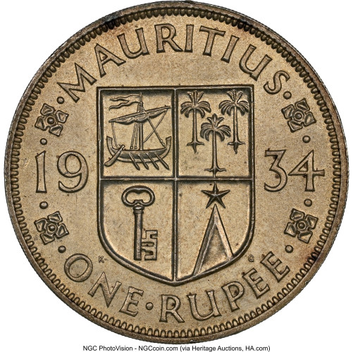 1 rupee - Maurice