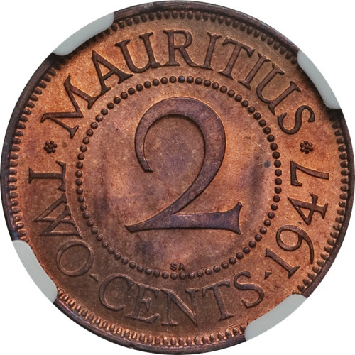 2 cents - Mauritius