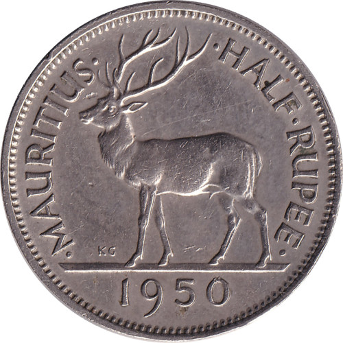 1/2 rupee - Maurice