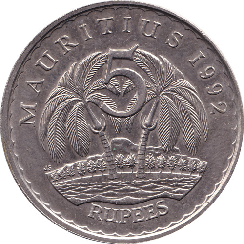 5 rupees - Mauritius