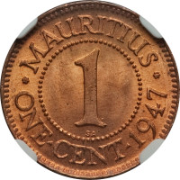 1 cent - Maurice