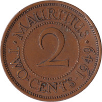 2 cents - Mauritius