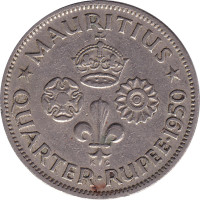 1/4 rupee - Mauritius