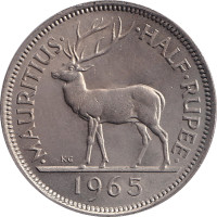 1/2 rupee - Mauritius