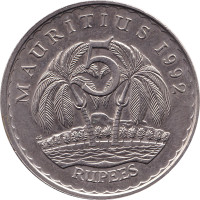 5 rupees - Mauritius