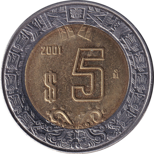 5 pesos - Mexique