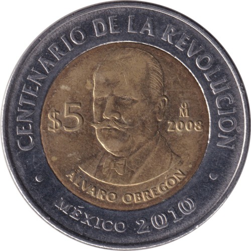 5 pesos - Mexique