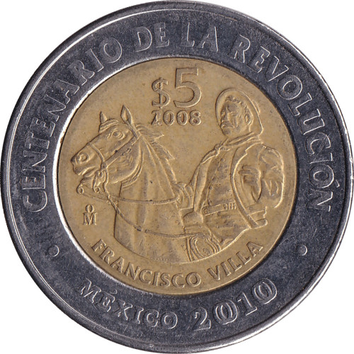 5 pesos - Mexique