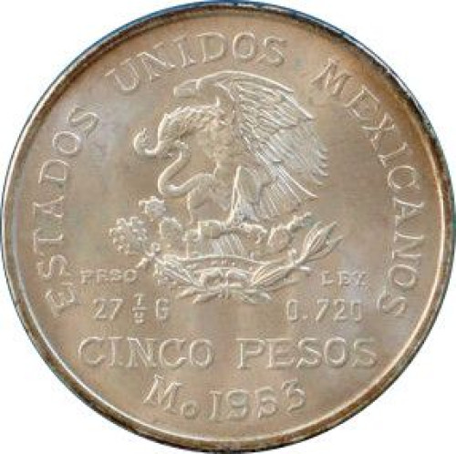 5 pesos - Mexique