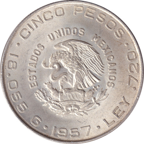 5 pesos - Mexique