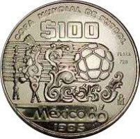 100 pesos - Mexique