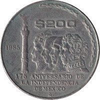 200 pesos - Mexique