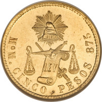 5 pesos - Mexique