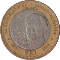 10 pesos - Mexique