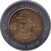 5 pesos - Mexico