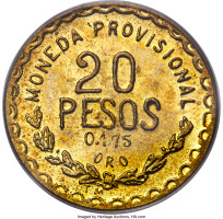 20 pesos - Mexique