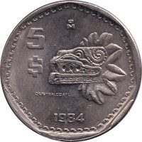 5 pesos - Mexique