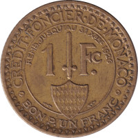 1 franc - Monaco