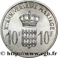 10 francs - Monaco