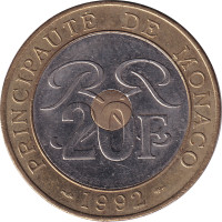 20 francs - Monaco